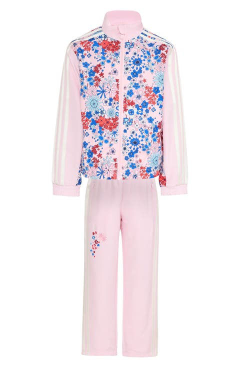 Kids' Floral Print Track Jacket & Pants Set (Toddler, Little Kid & Big Kid)