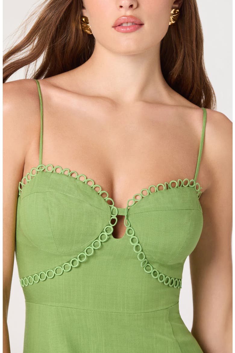 Christie Sleeveless A-Line Dress, Alternate, color, GREEN