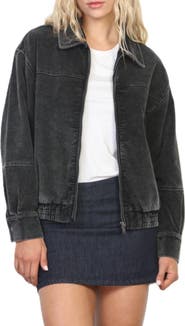 Stoosh Snow Washed Corduroy Bomber Jacket
