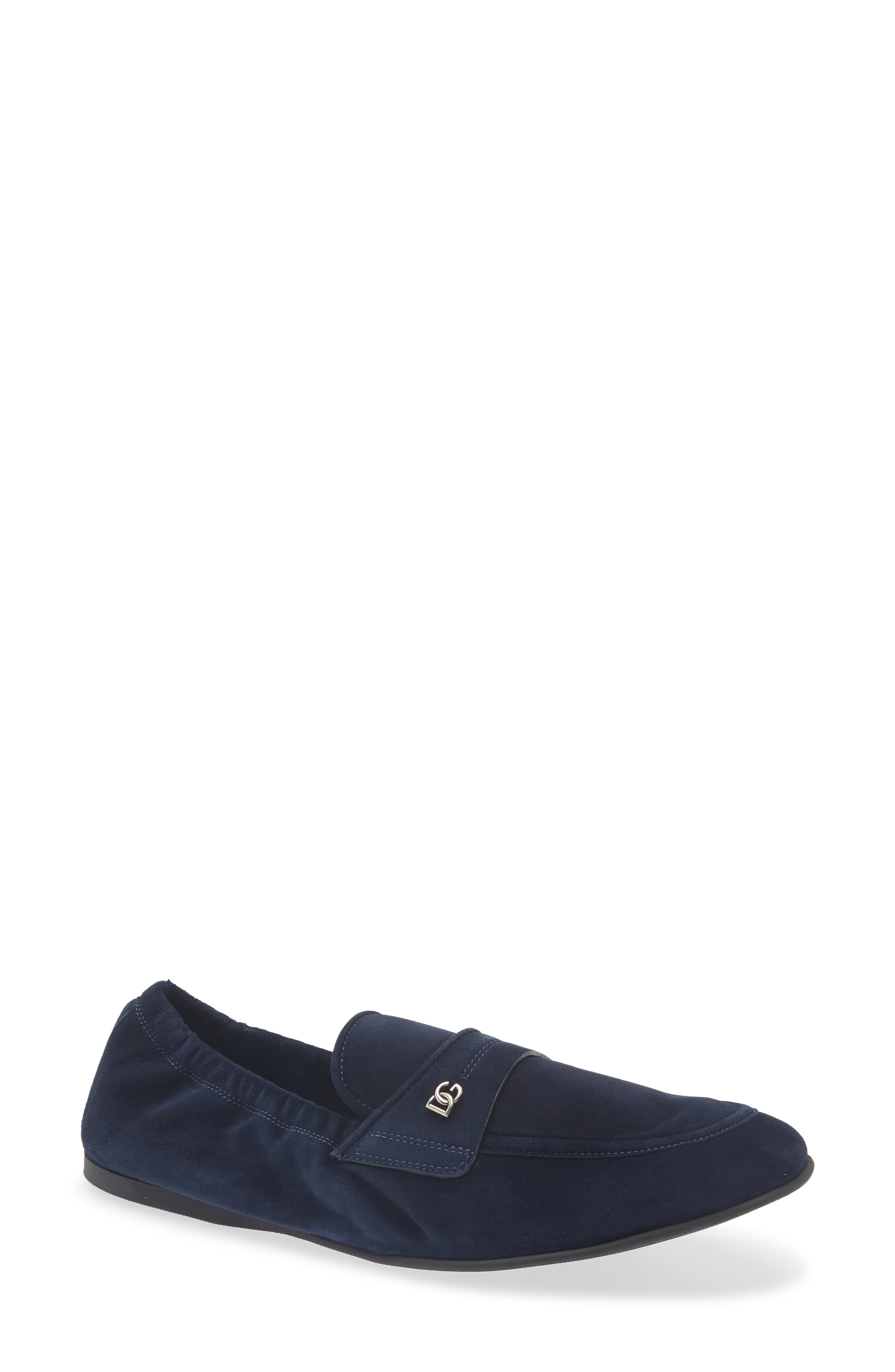 Suede Loafer, Main, color, TONO BLU