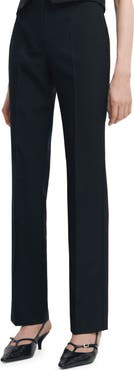 MANGO Straight Leg Suit Pants