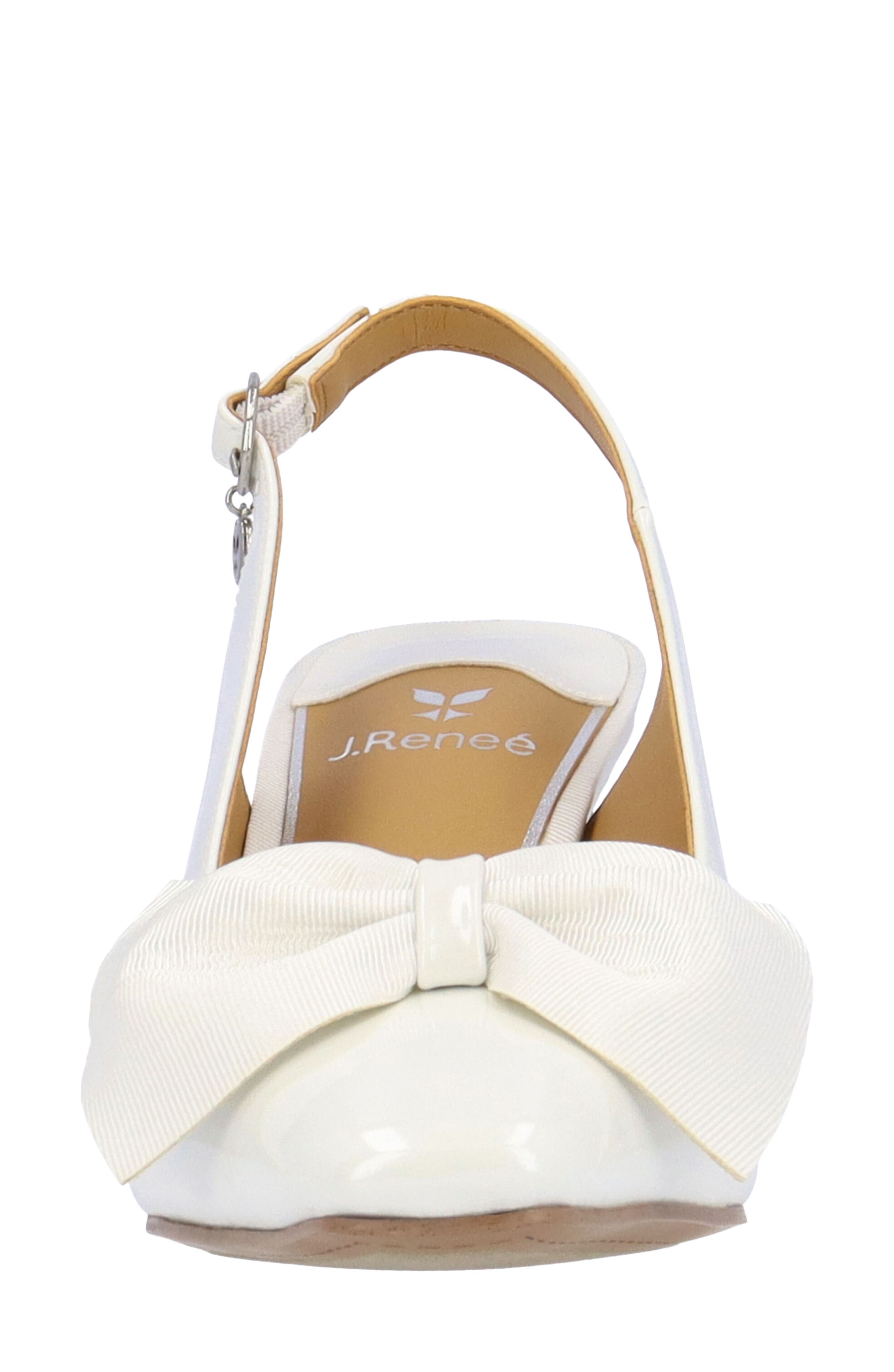 J. Reneé Harlan Slingback Pump, Alternate, color, White