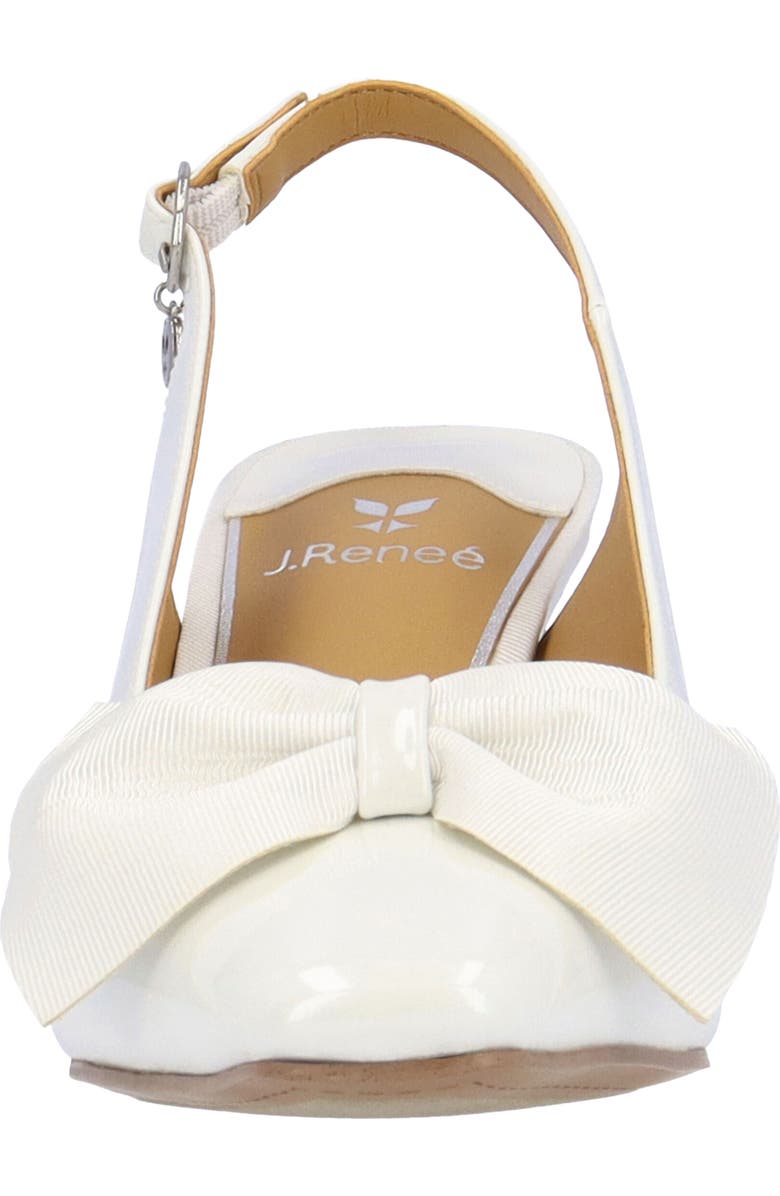 J. Reneé Harlan Slingback Pump, Alternate, color, White
