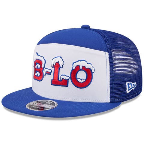 Men's New Era  White/Royal Buffalo Bills 2025 Rivalries Collection Team Split Panel 9FIFTY Snapback Hat
