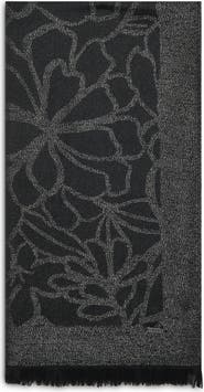 Calvin Klein Metallic Floral Wrap
