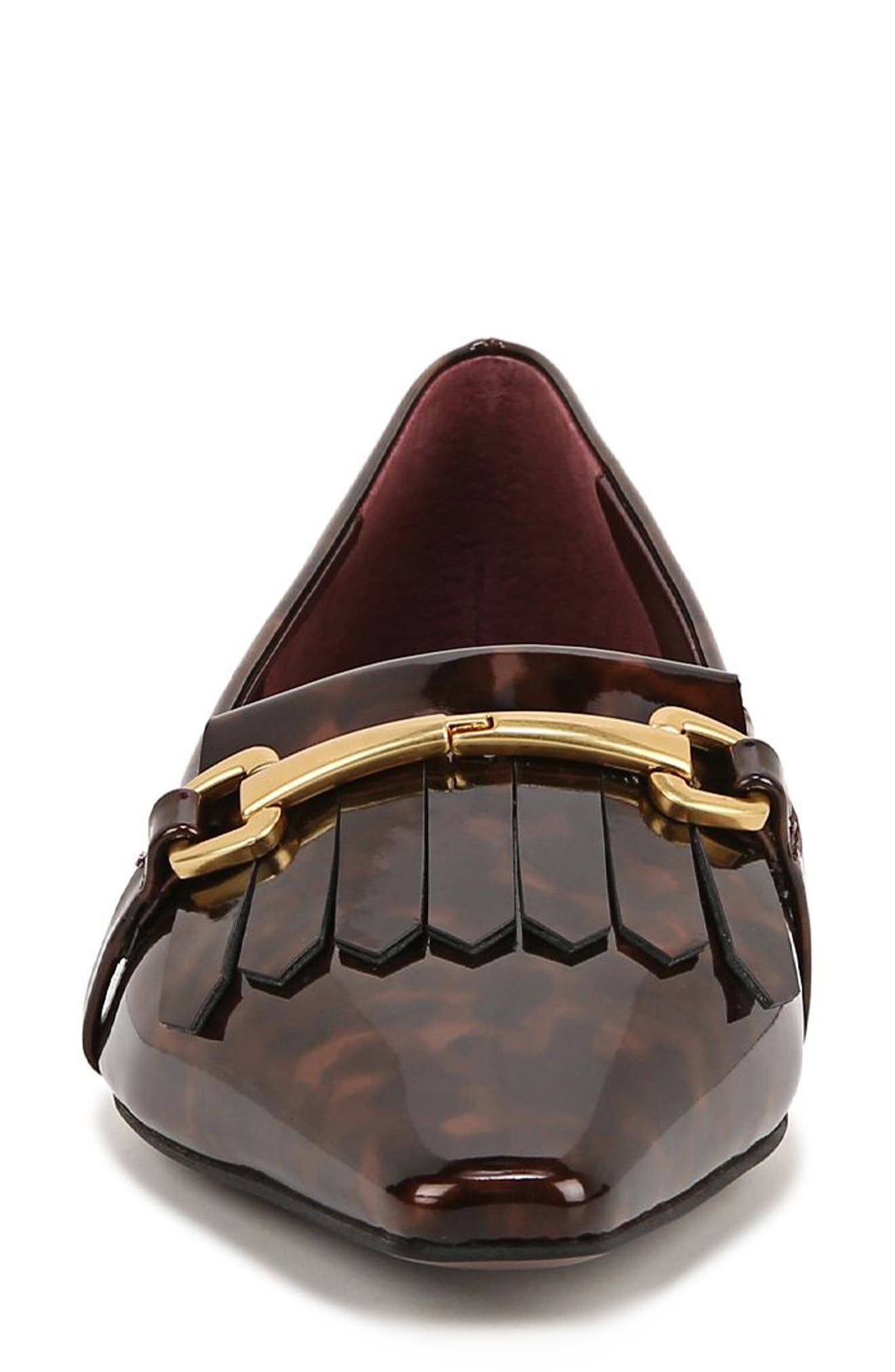 Rina Kiltie Bit Flat, Alternate, color, BROWN MULTI