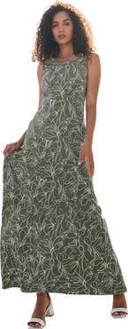 Jessica London Stretch Cotton Tank Maxi Dress