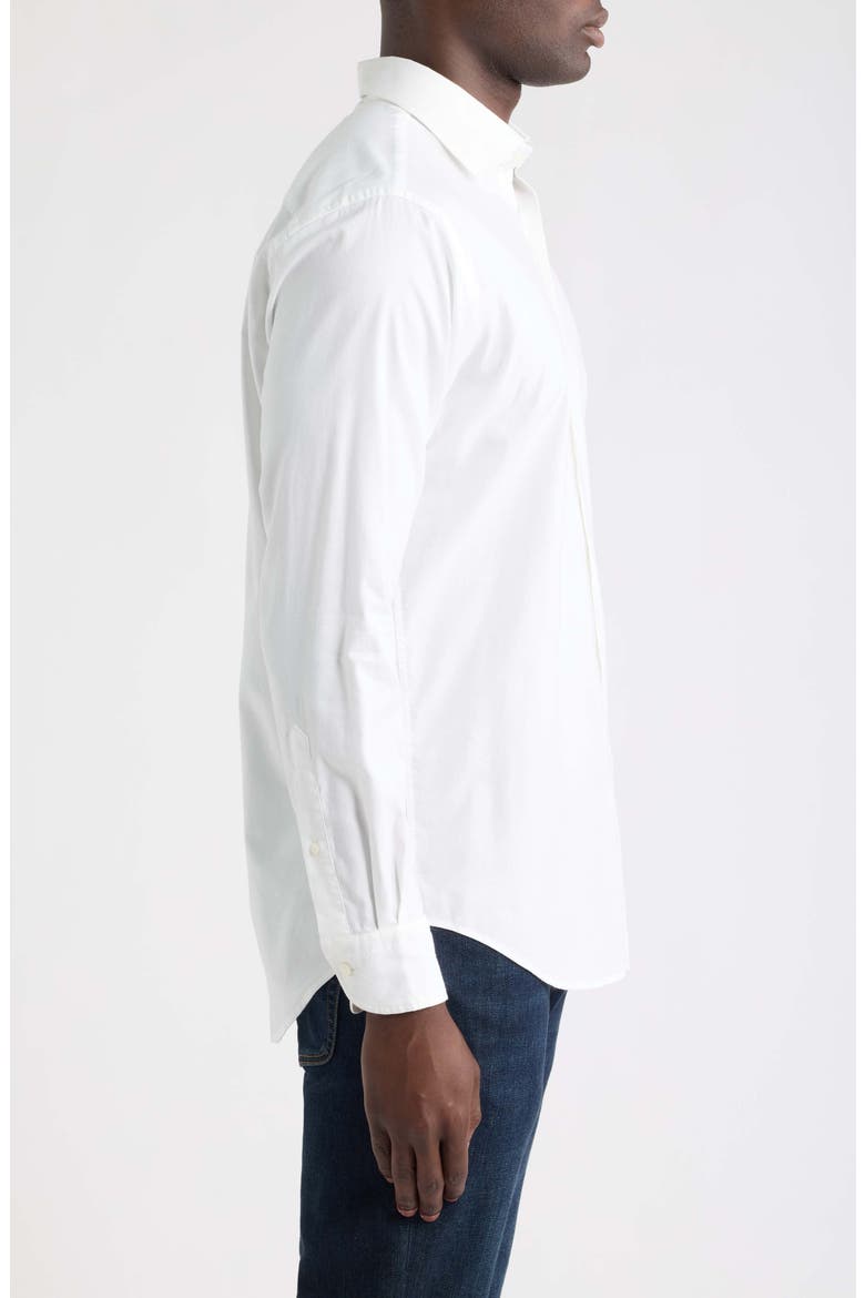 Cool Twill Cotton & Modal Sport Shirt, Alternate, color, WHITE