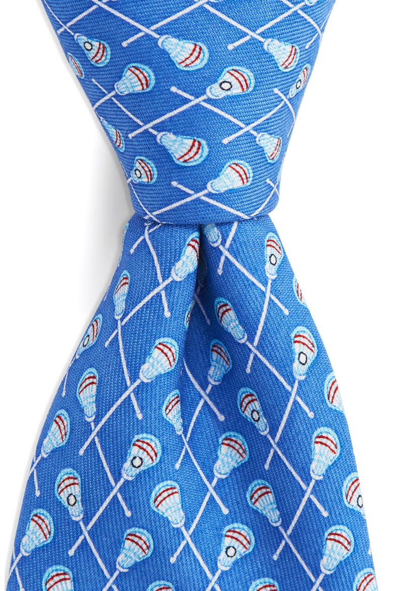 Kids' Lacrosse Silk Tie, Alternate, color, TIDE BLUE