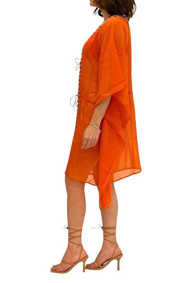 Sexy Embellished Coverup, Alternate, color, SALMON