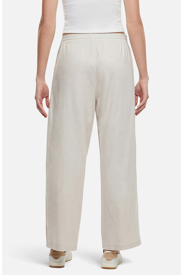 Drawstring Linen Blend Ankle Wide Leg Pants, Alternate, color, PUMICE STONE