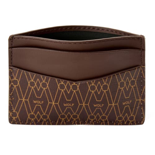 Wolf Signature Cardholder In Brown