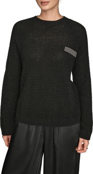 Donna Karan New York Waffle Stitch Wool & Cashmere Sweater