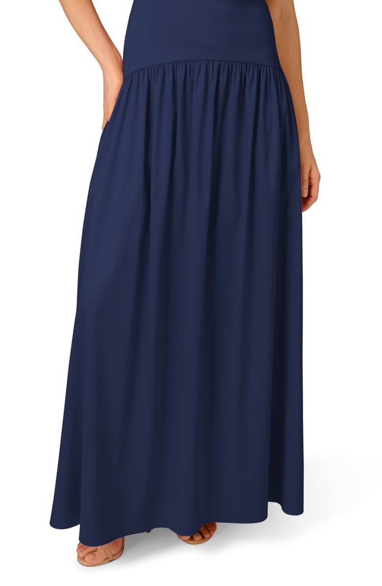 Aidan Mattox Stretch Mikado A-Line Gown, Alternate, color, 