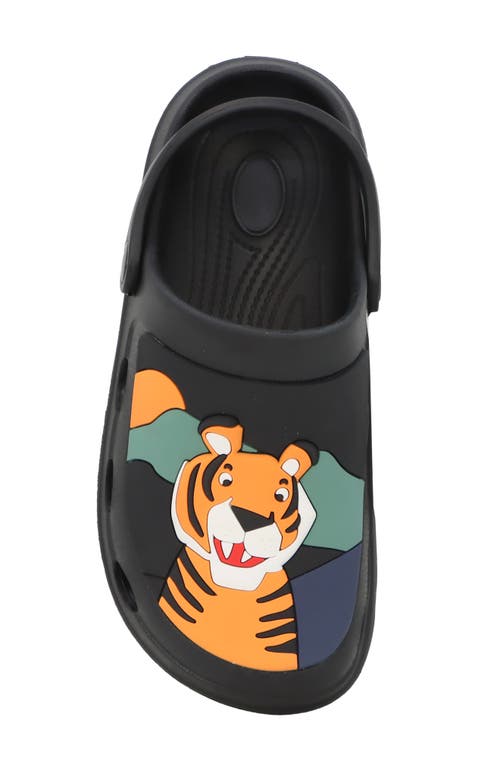 Yoki Kids' Tiger Platform Clog In Black