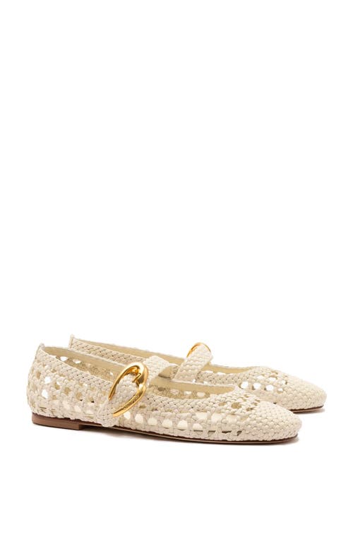 Larroude Women's Verona Macrame Ballet Flats In Neutral