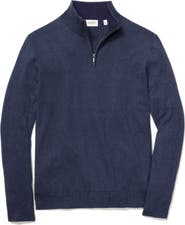 Bonobos Cotton & Cashmere Quarter Zip Sweater