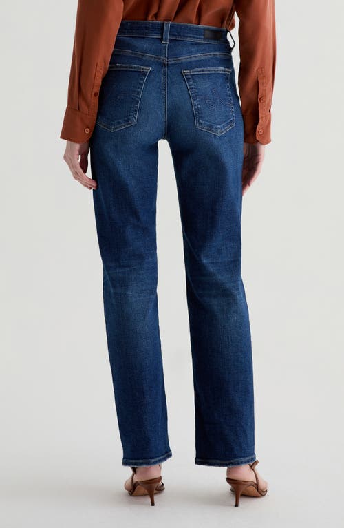 Ag Brinley Mid Rise Straight Leg Jeans In Blue