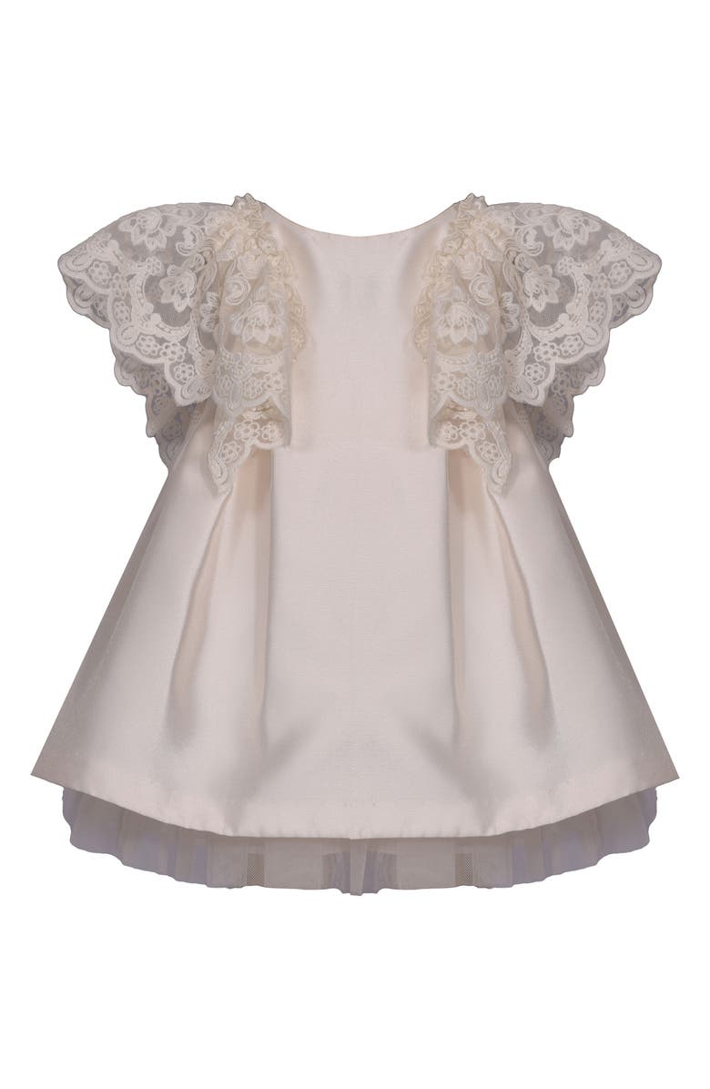 Iris & Ivy Lace Trim Mikado Party Dress, Main, color,