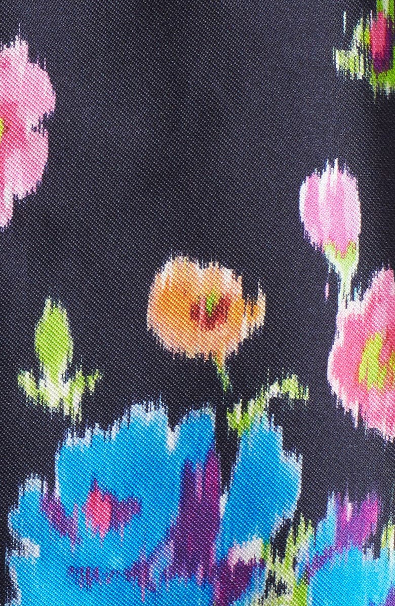 Oscar de la Renta Chine Garden Silk & Cotton Mikado Dress, Alternate, color,