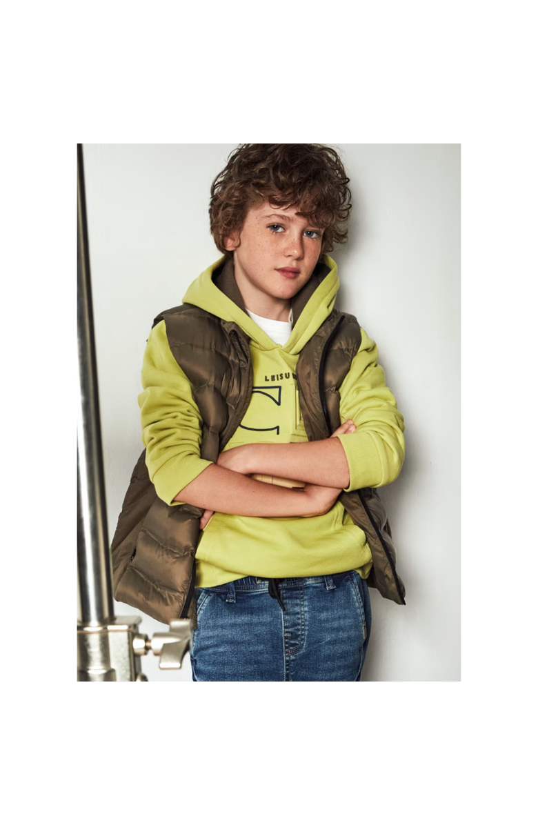 Mayoral Lightweight Padded Vest, Alternate, color, Olive Green