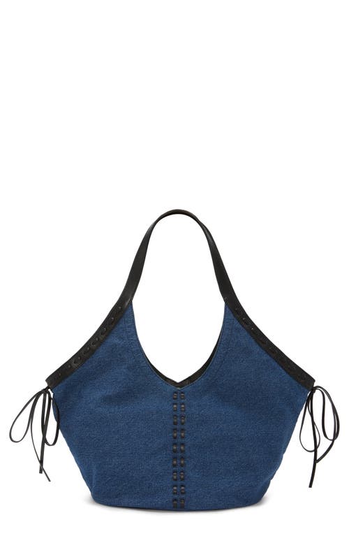 Vince Camuto Cryss Stitch Trim Tote In Dkgrey 01