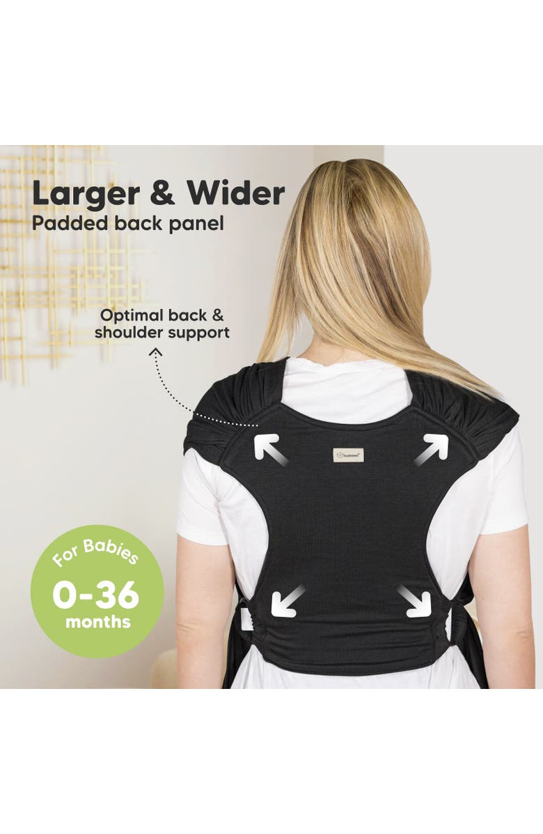 KeaBabies D-Lite Wrap Carrier, Alternate, color, Trendy Black