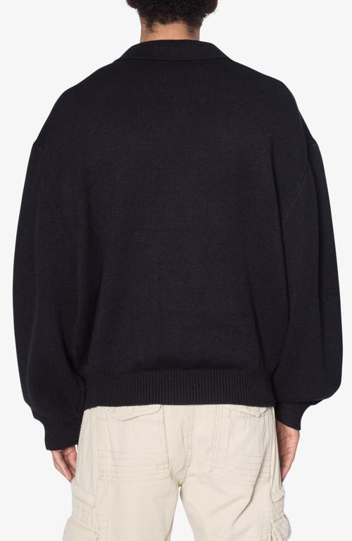 Mnml Polo Sweater In Black