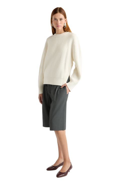 Tate Organic Cotton Side-Zip Sweater