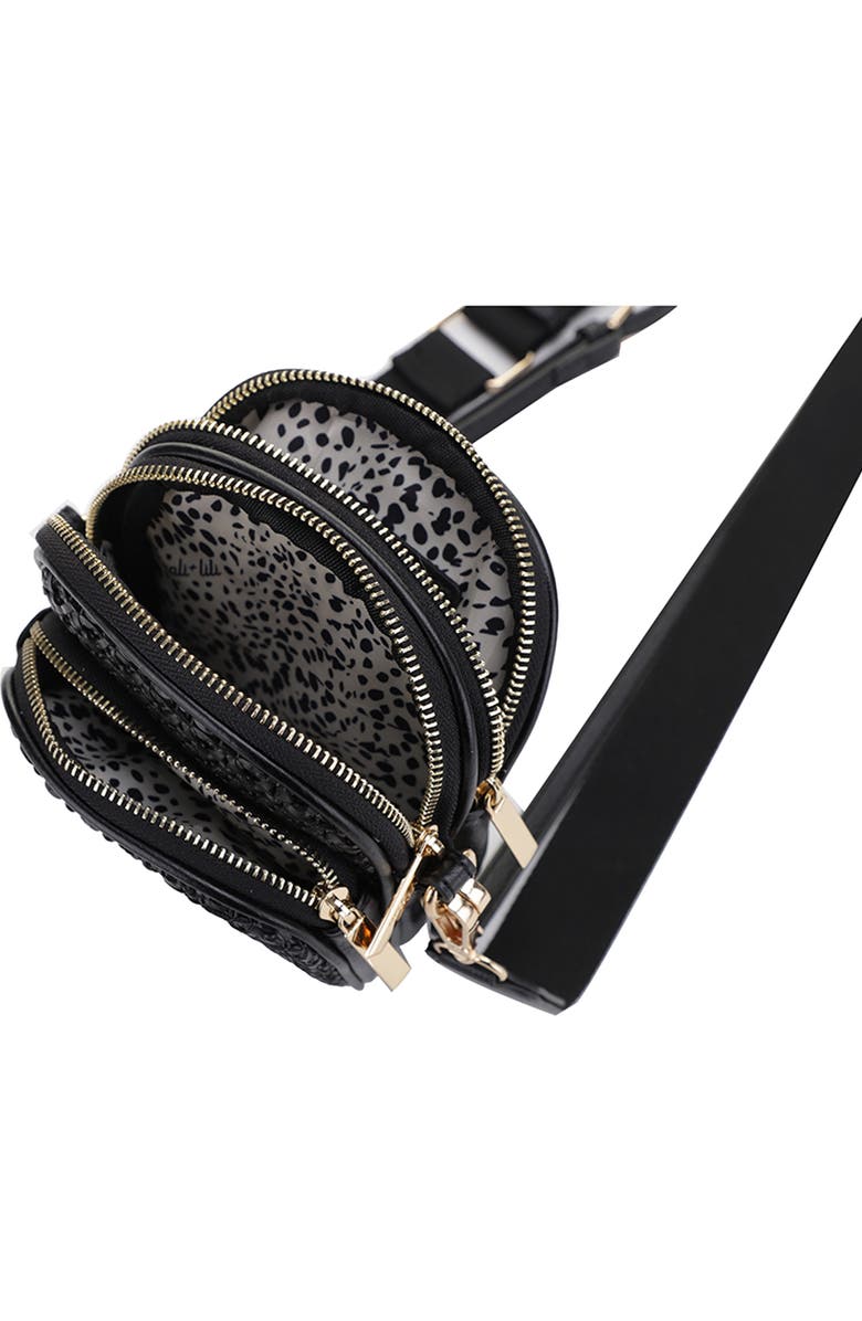 Mali + Lili Josephine Woven Vegan Leather Crossbody Bag, Alternate, color,