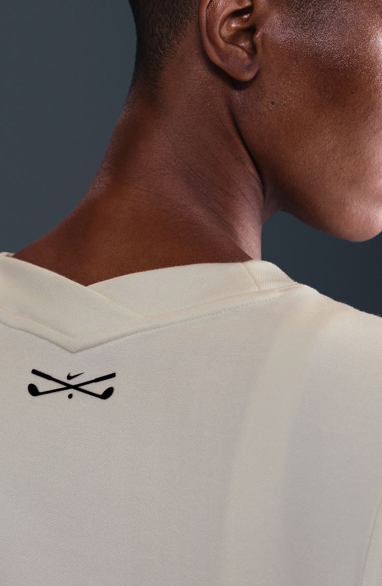 Nike V-Neck Golf Vest, Alternate, color, Sail/ Black