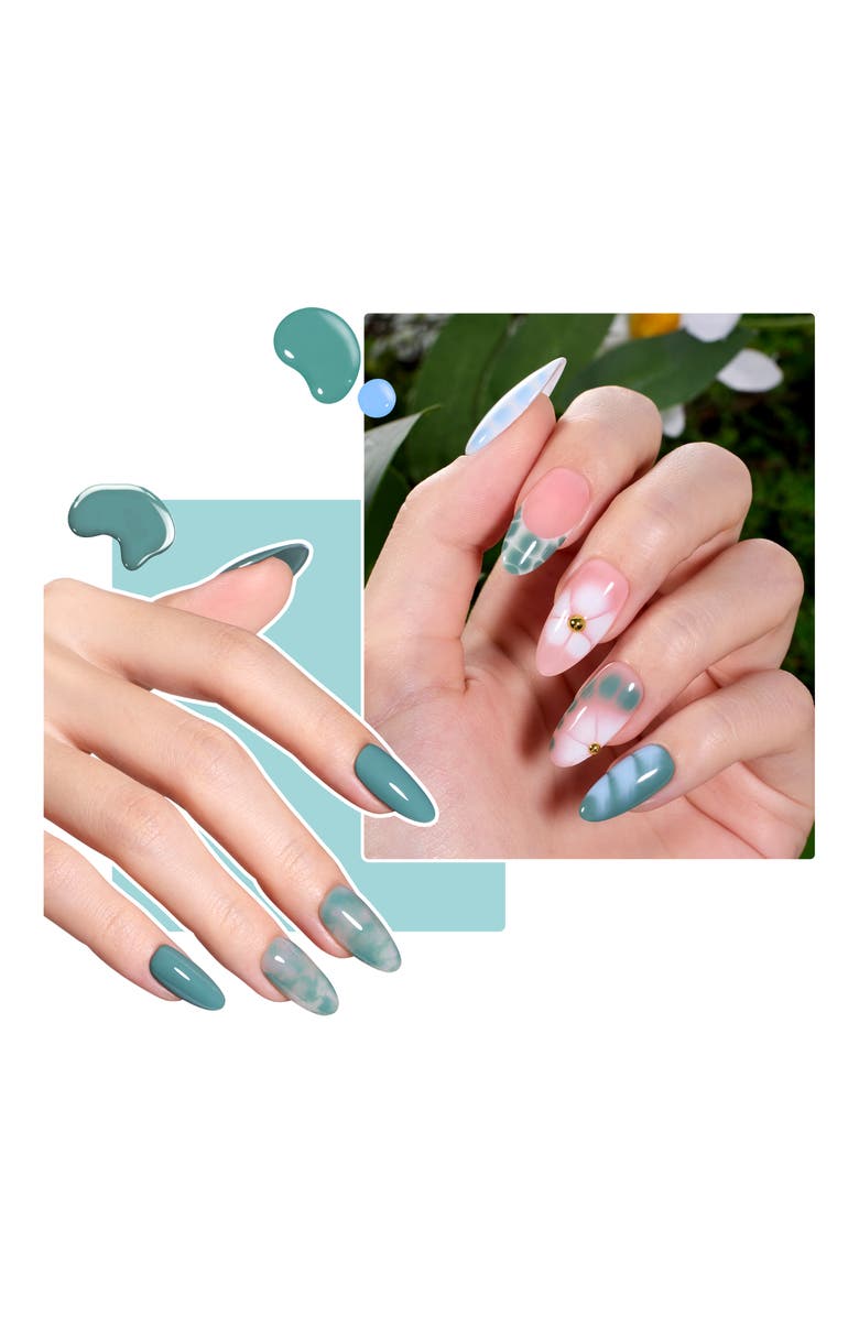 Beetles Neutral Nude Gel Polish Set 6 Colors, Alternate, color, Green