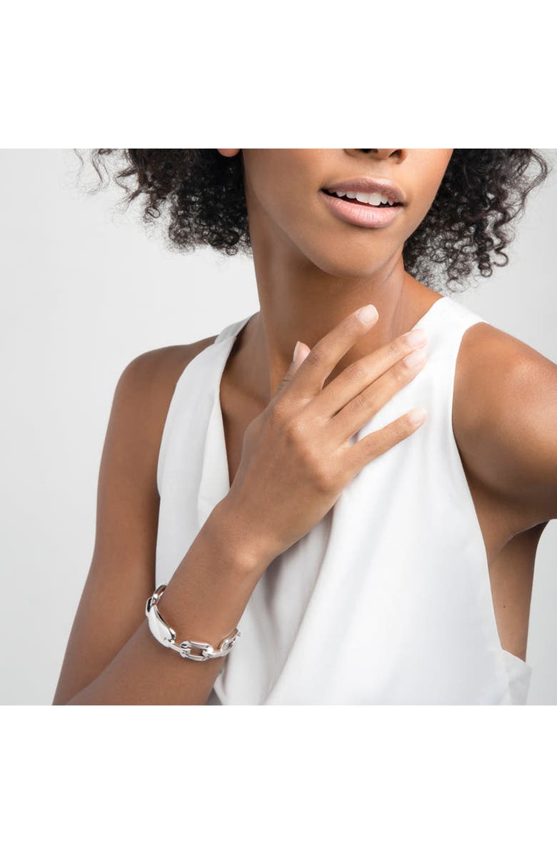 ZARUX Modern Day Bracelet, Alternate, color, White Gold