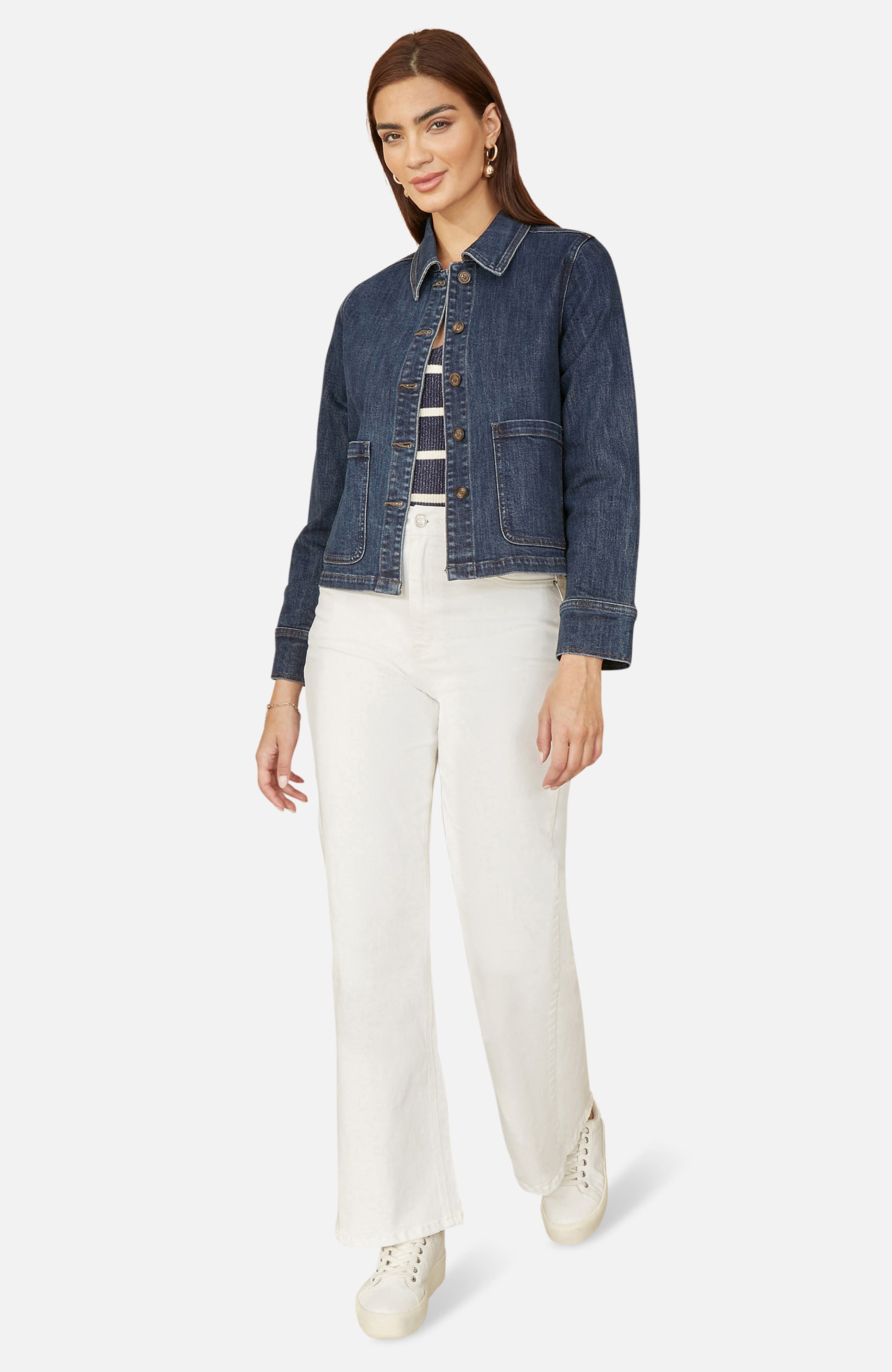 Denim Jacket With Patch Pockets - image 2