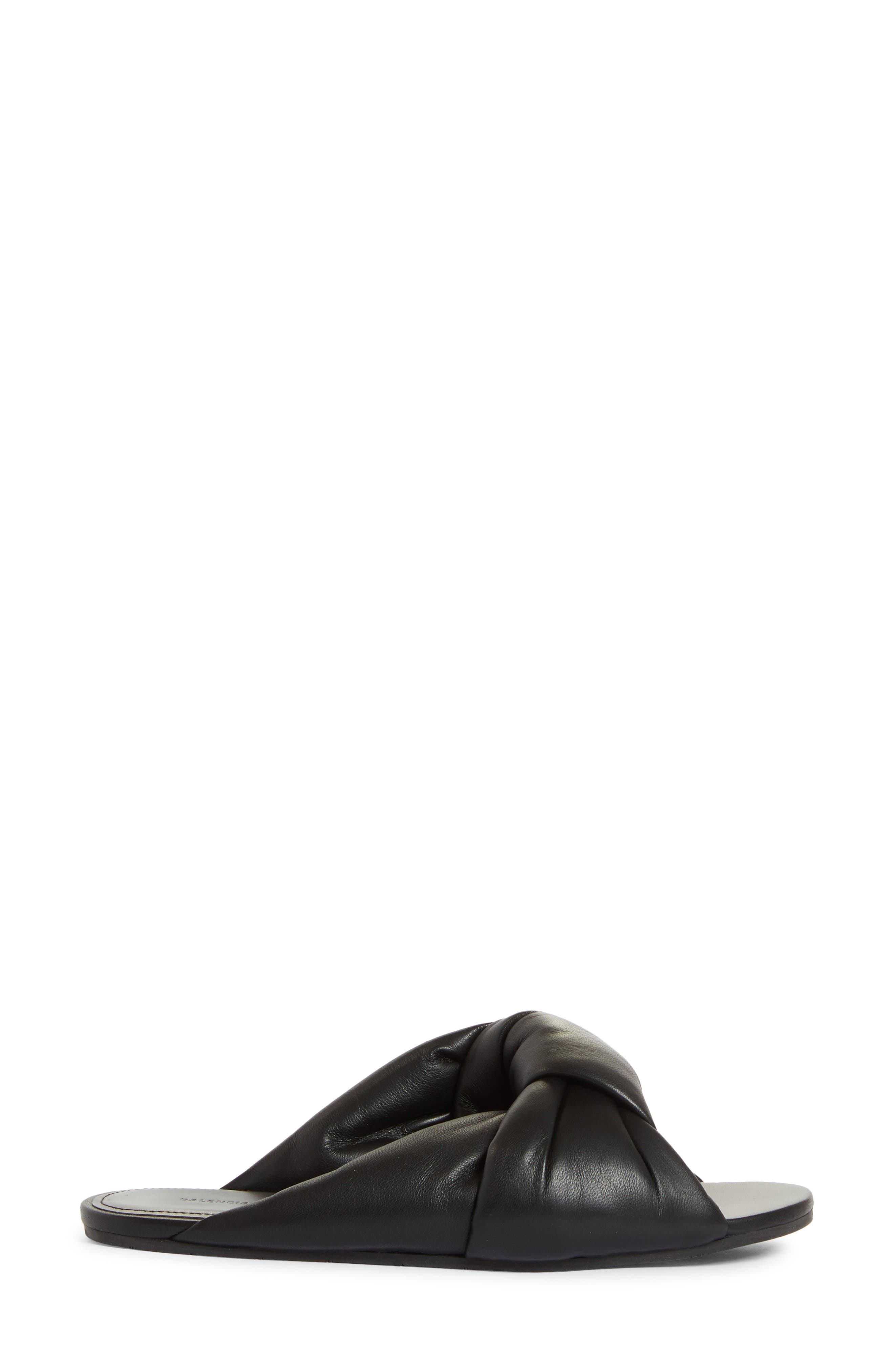 Balenciaga Drapy Slide Sandal, Alternate, color, 