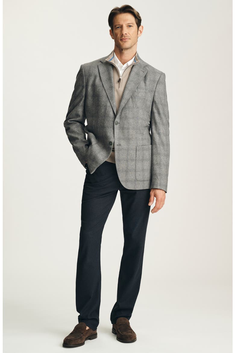 Matteo Checked Wool Blend Sport Coat, Alternate, color, GREY MELANGE