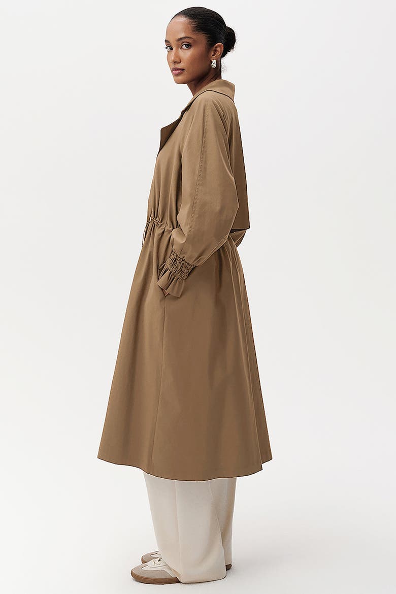 Daniele Belted Midi Trenchcoat, Alternate, color, CAMEL