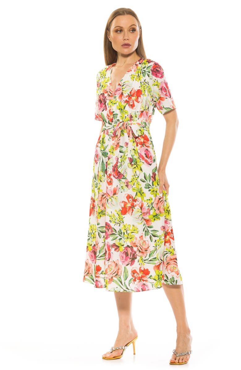 Alexia Admor Larisa Fit & Flare Dress, Alternate, color, Large Floral