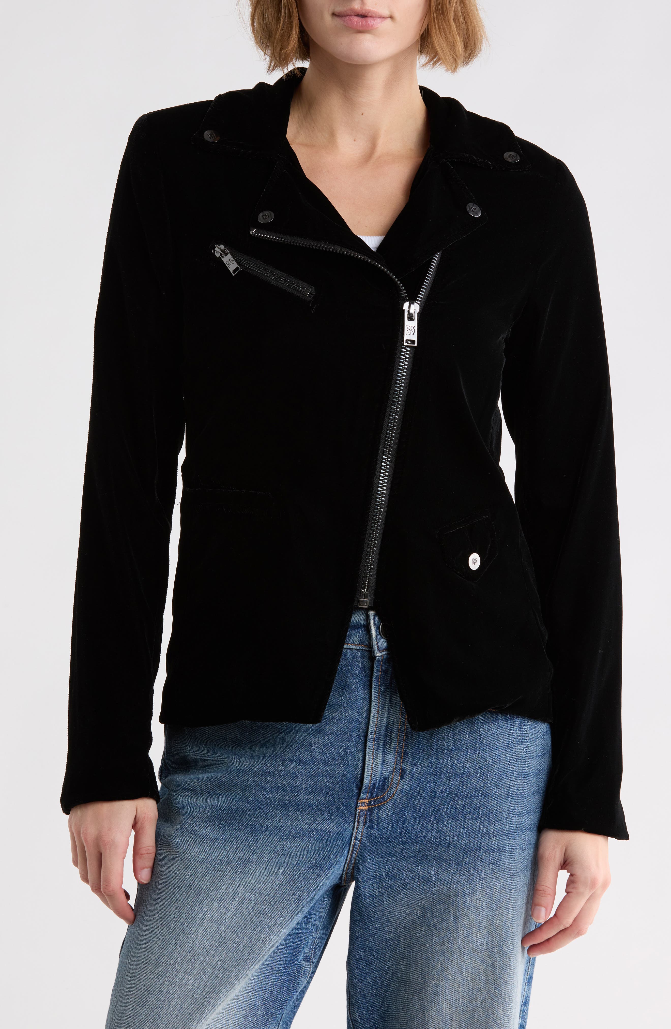 Velvet Moto Jacket