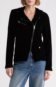 DKNY Velvet Moto Jacket