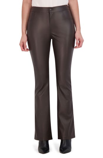 Ookie & Lala Faux Leather Bootcut Pants