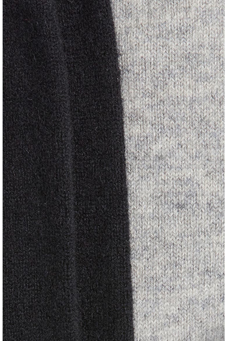 Assorted 2-Pack Cashmere Blend Crew Socks, Alternate, color, BLACK ROCK- GREY SILK HEATHER