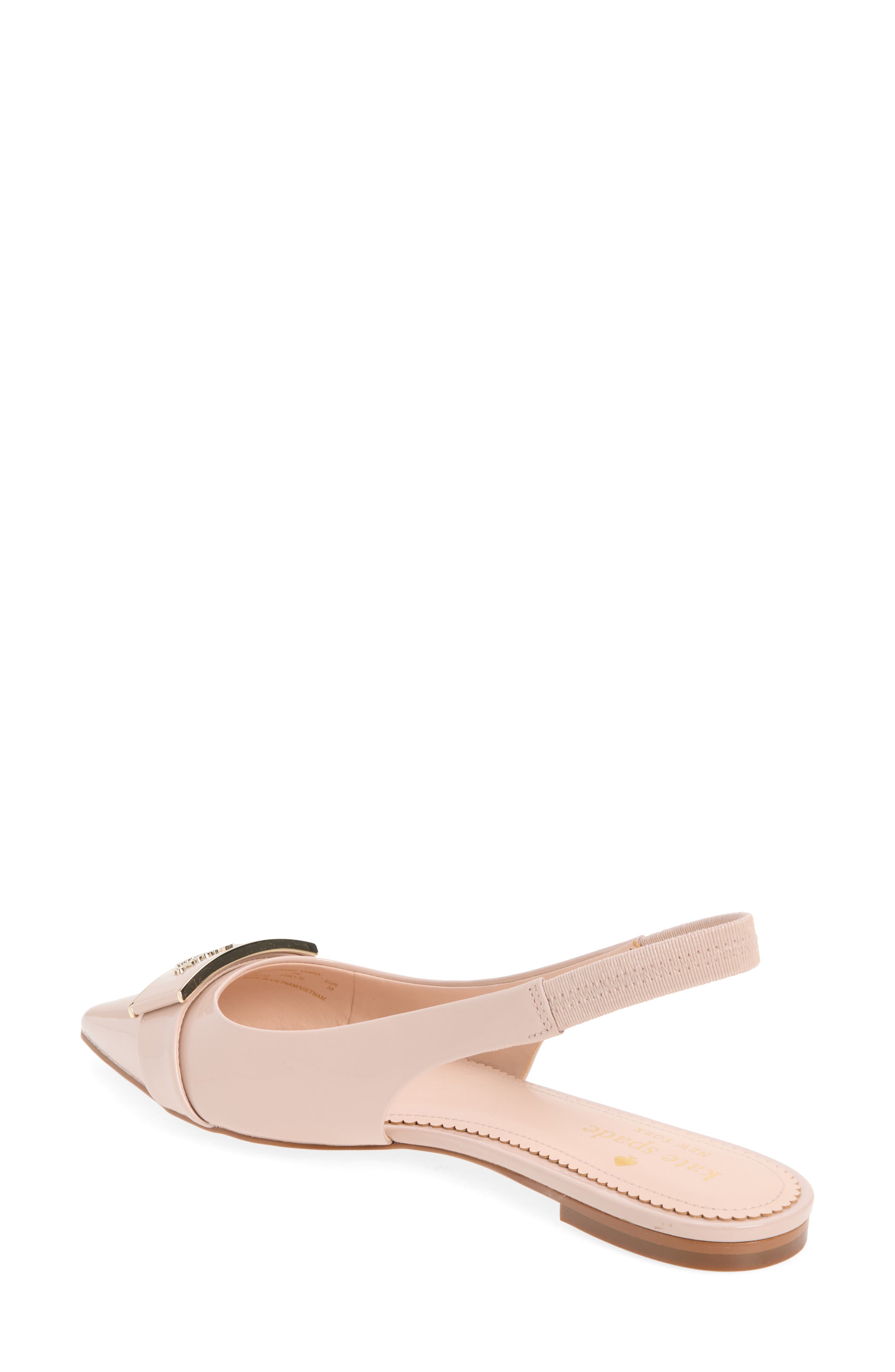 vanna slingback flat, Alternate, color, PALE VELLUM