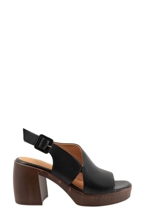 Eos Footwear Spicer Slingback Platform Sandal In Black