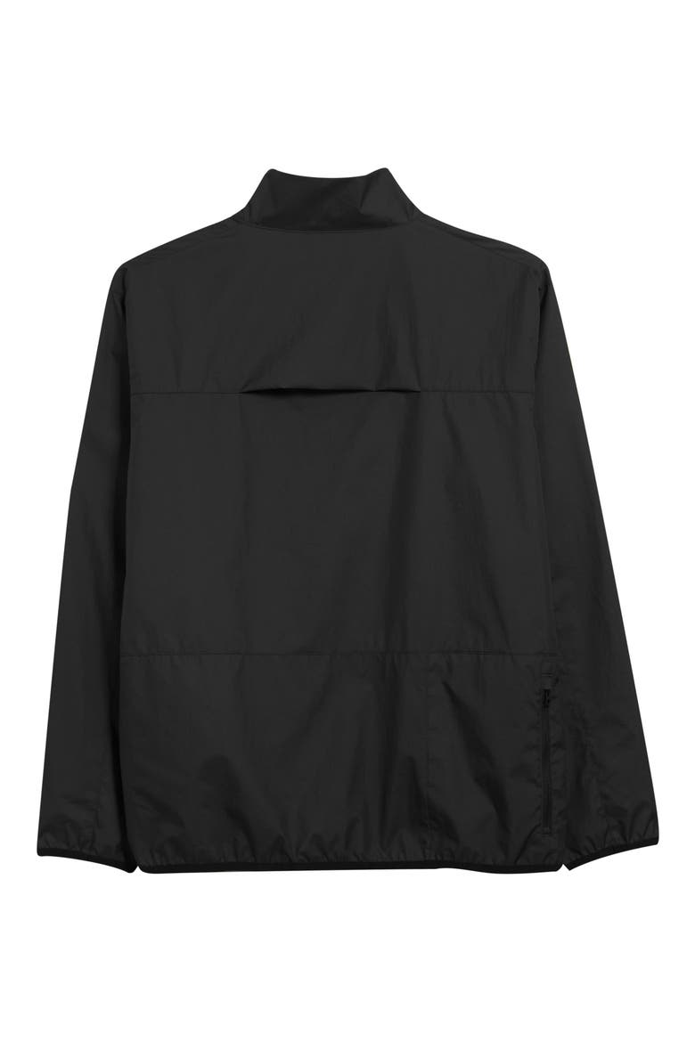 Theo Waterproof Half Zip Jacket, Alternate, color, BLACK