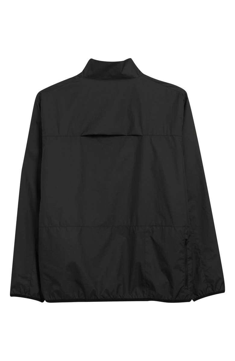 District Vision Theo Waterproof Half Zip Jacket, Alternate, color, Black