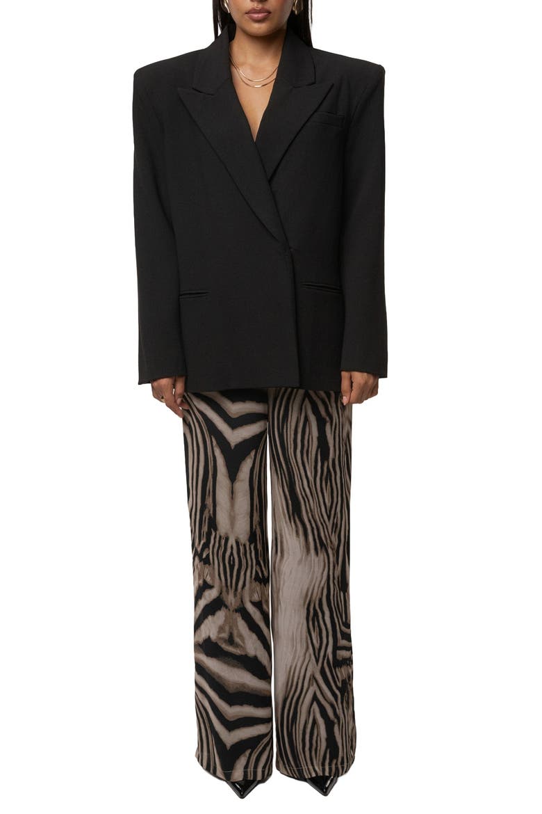 Print Lost In Motion Pant, Alternate, color, Brown Zebra