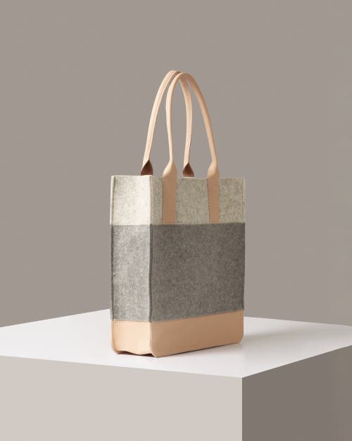 Graf & Lantz Graf Lantz Jaunt Merino Wool Tote In Granite/natural