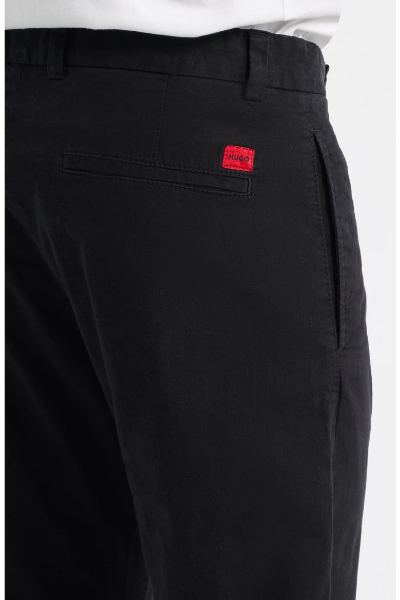 David Slim Fit Stretch Cotton Pants, Alternate, color, BLACK