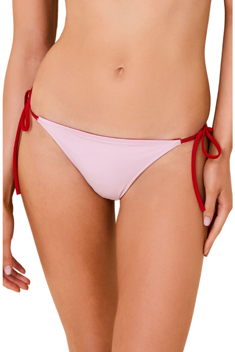 The Iris Reversible Bikini Bottoms, Main, color, CRANBERRY FROSTED PINK
